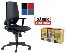 Židle kancelářská STREAM 280 SY, područky, černá