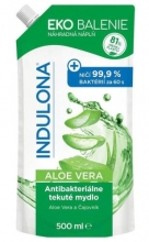 Mýdlo antibakteriální Indulona 500 ml, náplň, aloe vera
