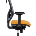 Židle kancelářská Skill 1750-SYN, hlavová opěrka, žlutá