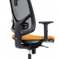 Židle kancelářská Skill 1750-SYN, hlavová opěrka, žlutá