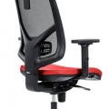Židle kancelářská Skill 1750-SYN, hlavová opěrka, červená
