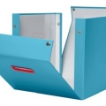 Krabice Leitz Click-N-Store Cosy, čtvercová vel. L, modrá