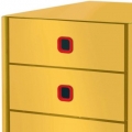 Box zásuvkový Leitz Click-N-Store Cosy, 3 zásuvky, žlutý