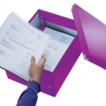 Krabice archivační Leitz Click-N-Store M (A4), purpurová