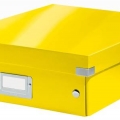Box archivační organizační Leitz Click-N-Store M (A4), žlutý