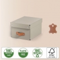 Box úložný Leitz Puro s víkem, velikost S, béžový, 2 ks