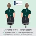 Stolička balanční Leitz Ergo Active s kolečky, šedá