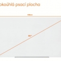 Tabule magnetická Nobo, skleněná, úhlopříčka 85" (215 cm)