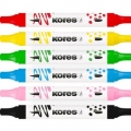 Popisovač akrylový Kores Kreative Marker, oboustranný, 6 ks