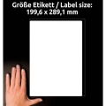 Etikety na balíky Avery L7167-100, 199,6x289,1 mm, 100 listů