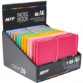 Blok MFP A6 s gumičkou, linkovaný, lepený, 100 listů, mix