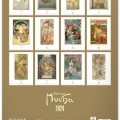 Kalendář nástěnný, Alfons Mucha 2024