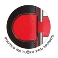 Diář Flip, týdenní, A5, koženka, černý/petrolejový