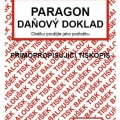 Tiskopis Paragon daňový doklad, samopropisovací