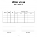 Tiskopis Třídní výkaz 1. stupeň Optys, A4, 12 stran