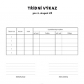 Tiskopis Třídní výkaz 2. stupeň Optys, A4, 16 stran