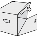Kontejner archivační Emba Strong I/4P, 325x295x325 mm
