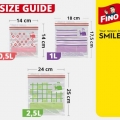 Sáček uzavírací Fino Zipper Bags, mix velikostí, 25 ks