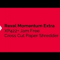 Video: Stroj skartovací Rexel Momentum Extra XP422+ (4 x 35 mm)