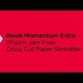 Video: Stroj skartovací Rexel Momentum Extra XP420+ (4 x 35 mm)