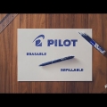 Video: Pero kuličkové Pilot Frixion Clicker 0,7, modročerné