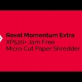 Video: Stroj skartovací Rexel Momentum Extra XP520+ (2 x 15 mm)