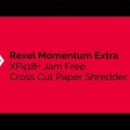 Video: Stroj skartovací Rexel Momentum Extra XP418+ (4 x 35 mm)