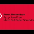 Video: Stroj skartovací Rexel Momentum P515+ (2 x 15 mm)