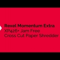 Video: Stroj skartovací Rexel Momentum Extra XP426+ (4 x 35 mm)