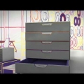 Video: Box zásuvkový VARICOLOR, 10 přihrádek, šedý