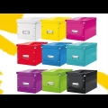 Video: Krabice archivační Leitz Click-N-Store S (A5), purpurová