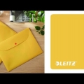 Video: Spisovka na dokumenty Leitz Cosy A4 s drukem, žlutá, 3 ks