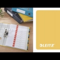 Video: Pořadač pákový Leitz Cosy 180 stupňů A4 80 mm, modrý