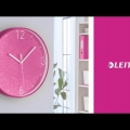 Video: Hodiny nástěnné Leitz WOW, růžové