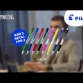 Video: Pero kuličkové Pilot Super Grip Neon, 0,7 mm, zelené