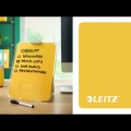 Video: Tabulka stolní na poznámky Leitz Cosy, skleněná, šedá