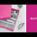 Video: Krabice archivační Leitz Click-N-Store M (A4), purpurová