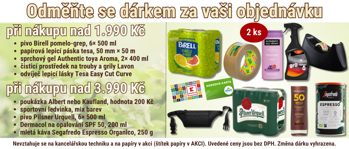 Dárky k objednávce 