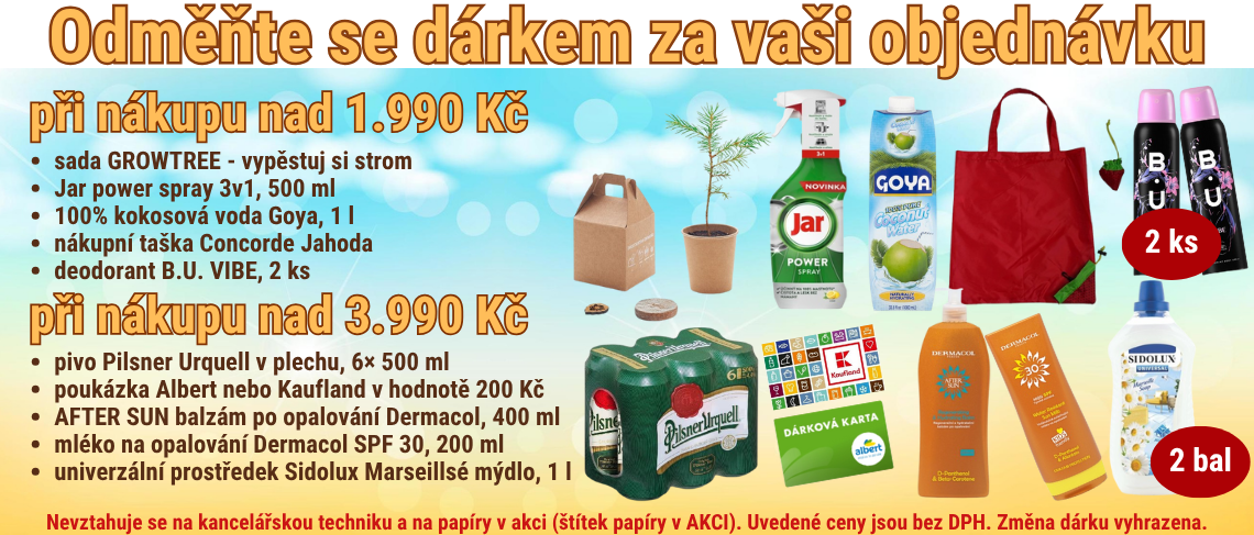 Dárky k objednávce 