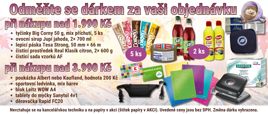 Dárky k objednávce 