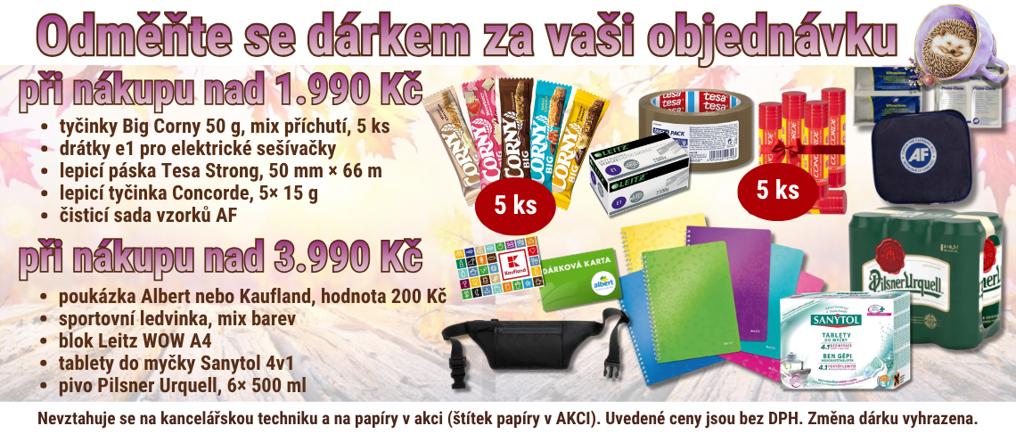Dárky k objednávce 