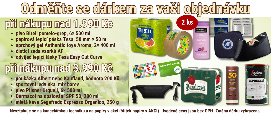 Dárky k objednávce 