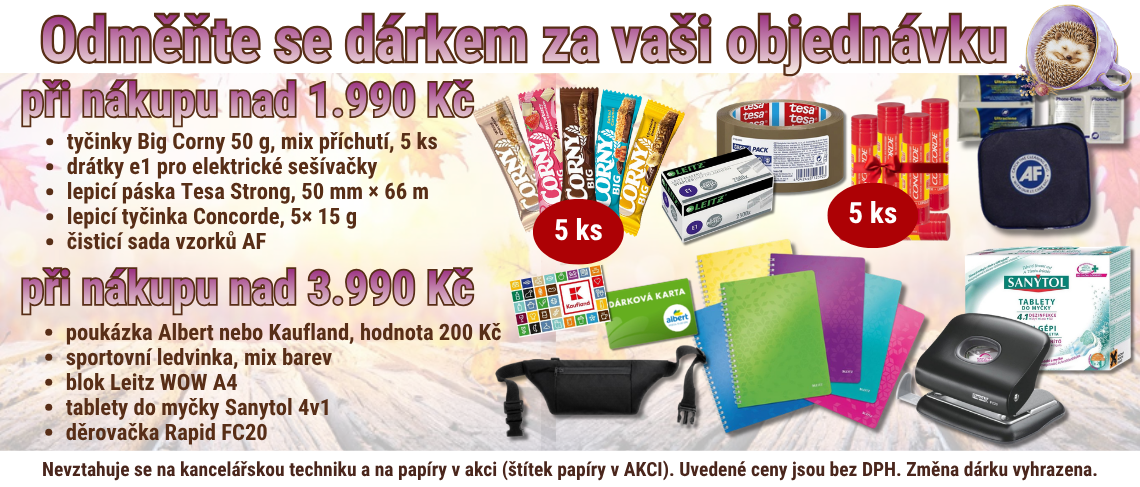 Dárky k objednávce 
