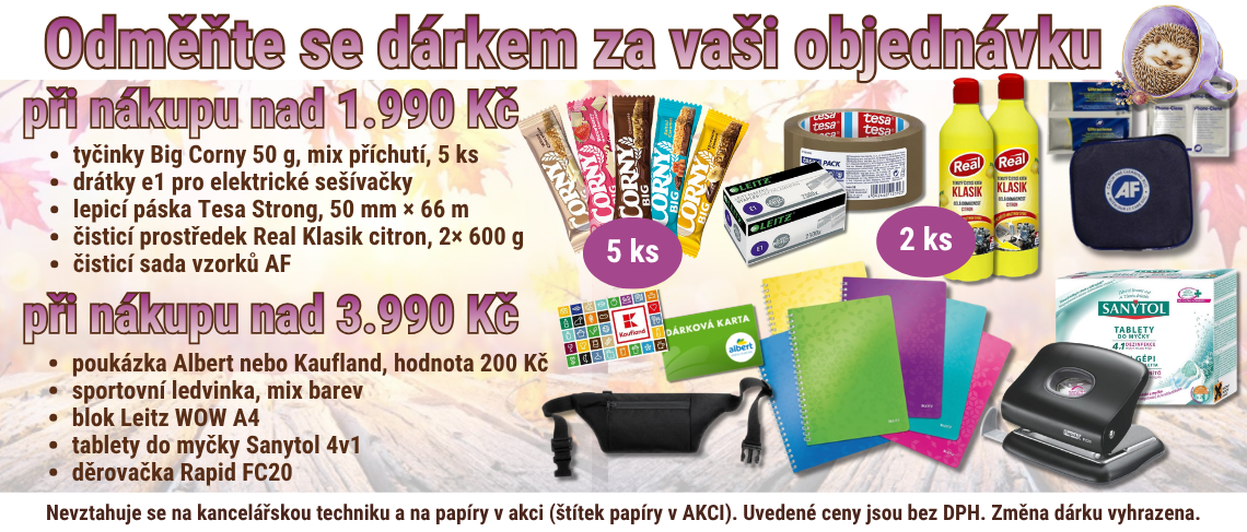 Dárky k objednávce 