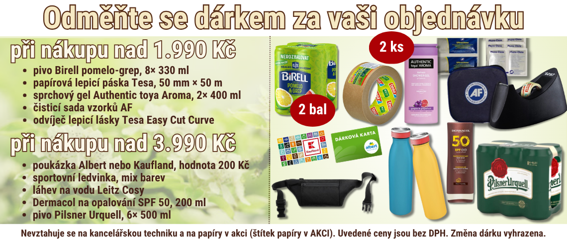 Dárky k objednávce 