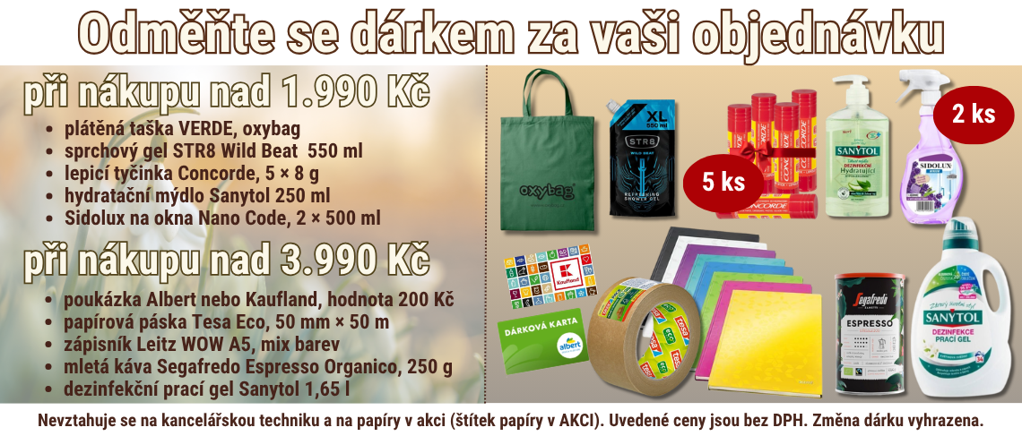 Dárky k objednávce 