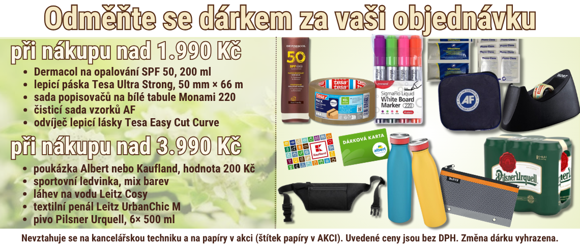 Dárky k objednávce 