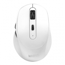 Myš Marvo WM106W, bezdrátová, bílá