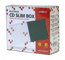 Obal na CD, 5,2 mm, slim box, 10 ks