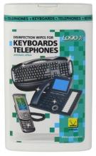 Ubrousky čisticí Logo na klávesnice a telefony, 50 ks